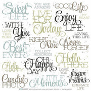 49 & MARKET MOONLIT GARDEN SENTIMENT RUB-ON 12 X 12 25668